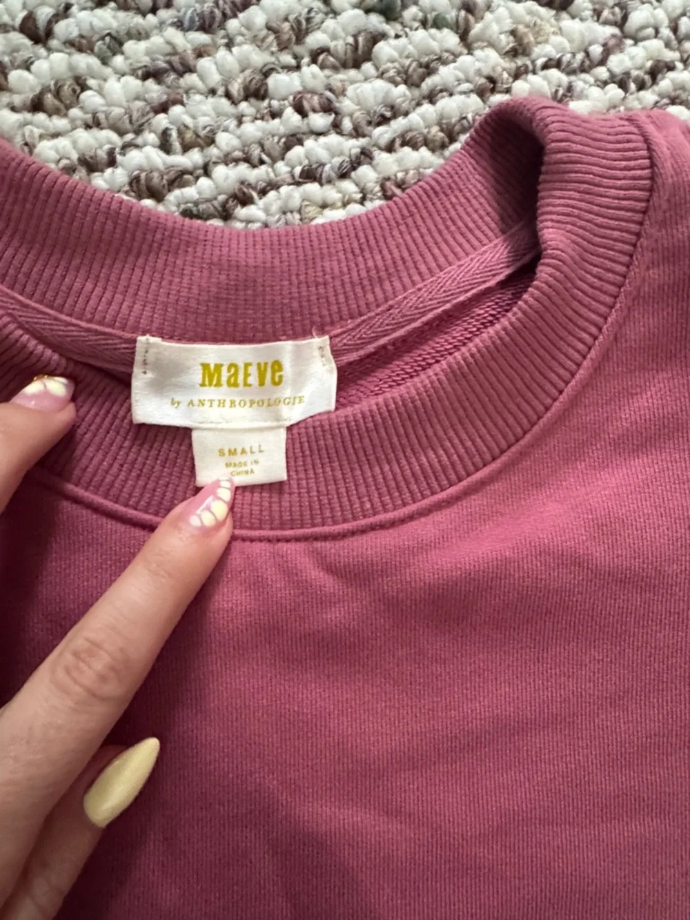 Layered Look Pullover with Striped Shirttail